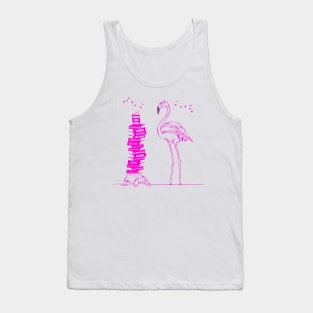 Flamingo Book Lover Tank Top